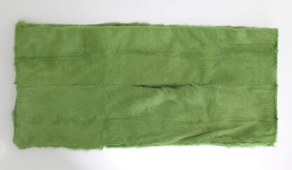 Dolce & Gabbana - Elegant Green Fur Shoulder Wrap Scarf