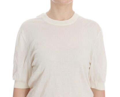 Dolce & Gabbana - Elegant White Cashmere Sweater