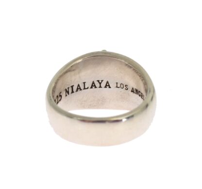 Nialaya - Exquisite Silver Statement Ring for Men