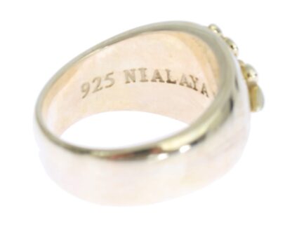 Nialaya - Silver Statement Mens Ring