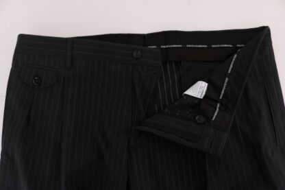 Dolce & Gabbana - Elegant Striped Straight Fit Dress Trousers