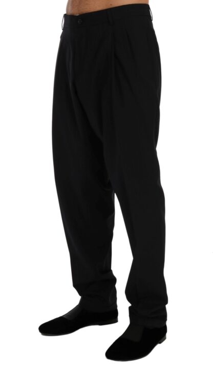 Dolce & Gabbana - Elegant Striped Wool Blend Dress Pants