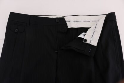 Dolce & Gabbana - Elegant Striped Wool Blend Dress Pants