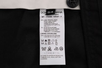 Dolce & Gabbana - Elegant Striped Wool Blend Dress Pants