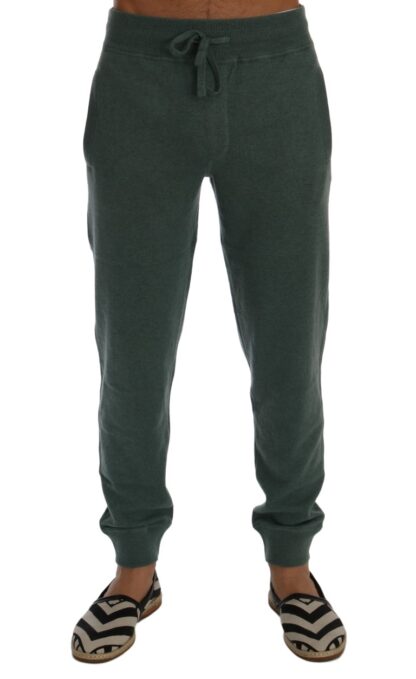 Dolce & Gabbana - Elegant Green Cashmere Sport Pants