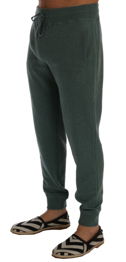 Dolce & Gabbana - Elegant Green Cashmere Sport Pants