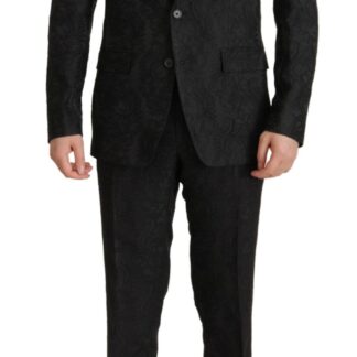 Dolce & Gabbana - Elegant Dark Blue Cotton Three Piece Martini Suit