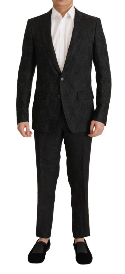 Dolce & Gabbana - Glittering Black Martini Suit Set