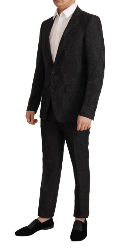 Dolce & Gabbana - Glittering Black Martini Suit Set