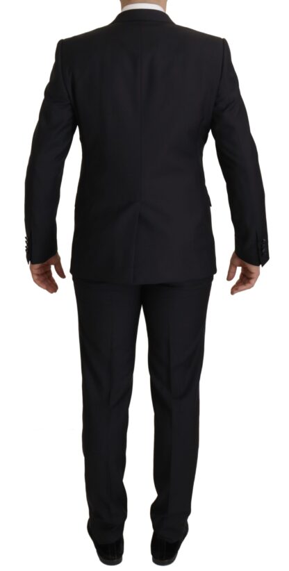 Dolce & Gabbana - Elegant Black Three-Piece Wool Blend Suit