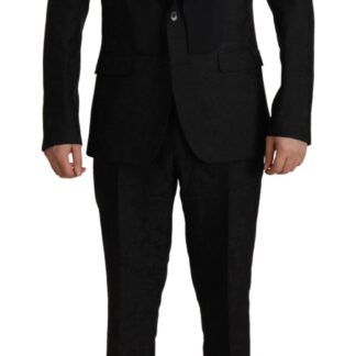 Dolce & Gabbana - Glittering Black Martini Suit Set