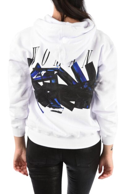 Off-White - Graphic Print Cotton Hooded Sweatshirt