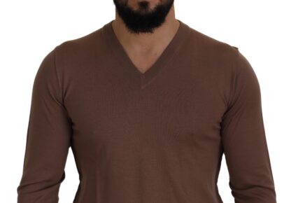 Dolce & Gabbana - Elegant Virgin Wool V-Neck Pullover Sweater