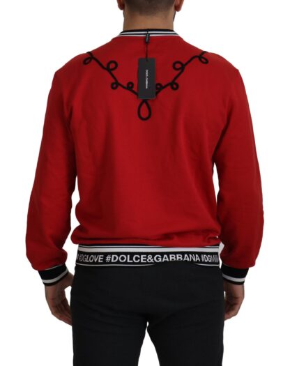 Dolce & Gabbana - Dazzling Sequined Red Pullover Sweater