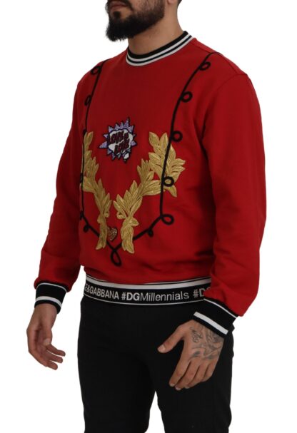 Dolce & Gabbana - Dazzling Sequined Red Pullover Sweater