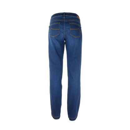 Jacob Cohen - Elegant Dark Blue Chloe Jeans with Pony Skin Patch