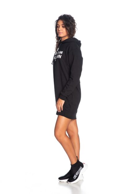 Comme Des Fuckdown - Chic Oversized Hooded Fleece Dress