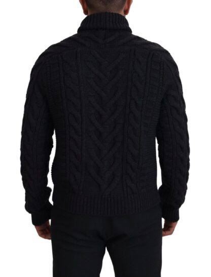 Dolce & Gabbana - Elegant Black Wool-Cashmere Pullover Sweater