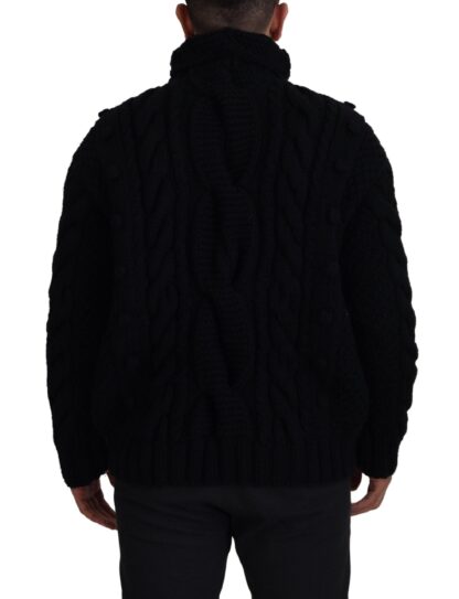 Dolce & Gabbana - Elegant Black Cashmere Turtleneck Sweater