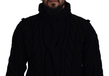 Dolce & Gabbana - Elegant Black Cashmere Turtleneck Sweater