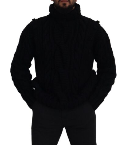 Dolce & Gabbana - Elegant Black Cashmere Turtleneck Sweater