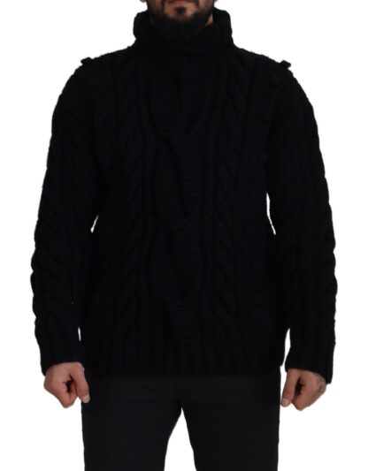 Dolce & Gabbana - Elegant Black Cashmere Turtleneck Sweater