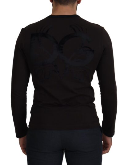 Dolce & Gabbana - Elegant Brown Crewneck Cotton Sweater