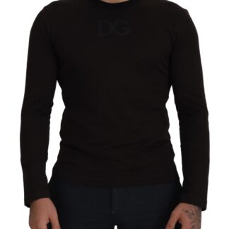 Dolce & Gabbana - Elegant Black Virgin Wool Crewneck Sweater