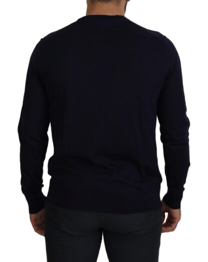 Dolce & Gabbana - Elegant Dark Blue Cashmere Cardigan