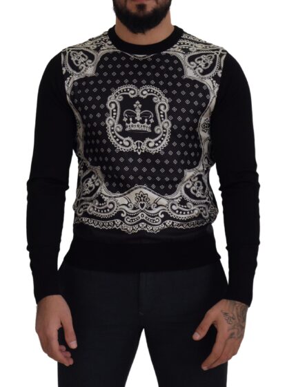 Dolce & Gabbana - Elegant Wool Silk Blend Crewneck Sweater