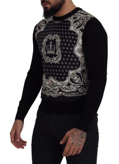 Dolce & Gabbana - Elegant Wool Silk Blend Crewneck Sweater