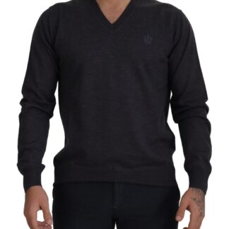 Dolce & Gabbana - Elegant Wool Silk Blend Crewneck Sweater