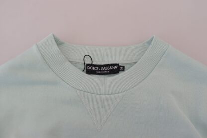 Dolce & Gabbana - Mint Green Cotton Pullover Sweater