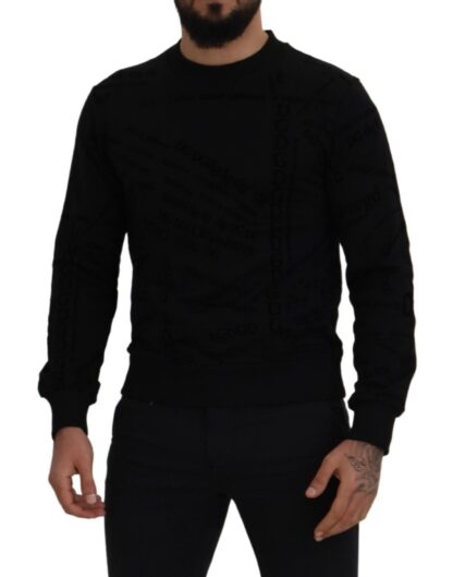 Dolce & Gabbana - Elegant Crew Neck Cotton Blend Sweater