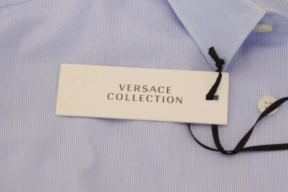 Versace Collection - Elegant Light Blue Dress Shirt