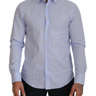 Dolce & Gabbana - Elegant Slim Fit Dark Blue Casual Shirt