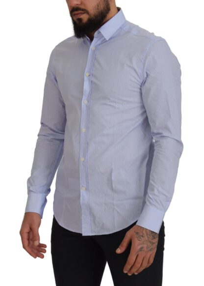 Versace Collection - Elegant Light Blue Dress Shirt