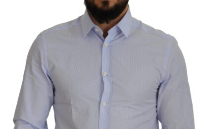 Versace Collection - Elegant Light Blue Dress Shirt