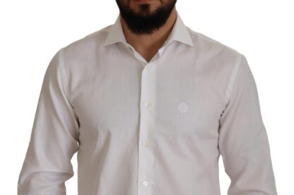 Roberto Cavalli - Elegant White Formal Dress Shirt