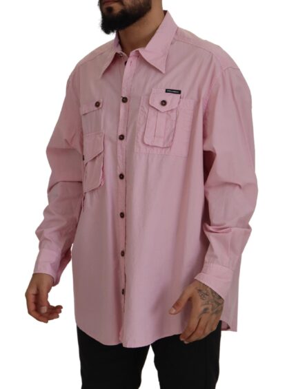 Dolce & Gabbana - Elegant Pink Casual Cotton Shirt