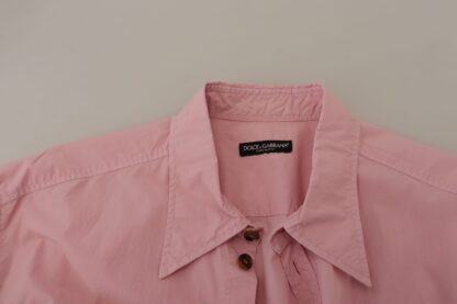 Dolce & Gabbana - Elegant Pink Casual Cotton Shirt