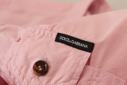 Dolce & Gabbana - Elegant Pink Casual Cotton Shirt