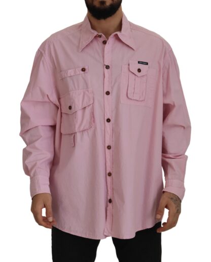 Dolce & Gabbana - Elegant Pink Casual Cotton Shirt