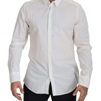 Dolce & Gabbana - Elegant Blue Martini Slim Fit Casual Shirt