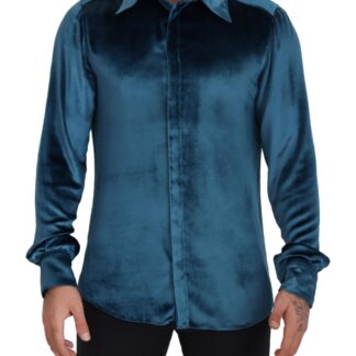 Dolce & Gabbana - Emerald Elegance Slim Fit Casual Shirt