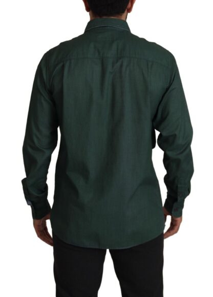 Dolce & Gabbana - Emerald Elegance Slim Fit Casual Shirt