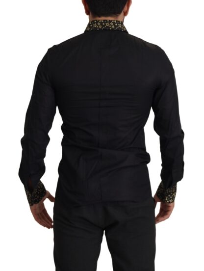 Dolce & Gabbana - Elegant Slim Fit Black Cotton Shirt