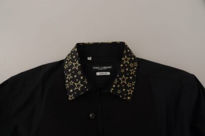 Dolce & Gabbana - Elegant Slim Fit Black Cotton Shirt