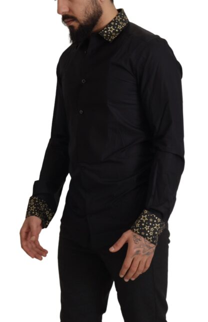 Dolce & Gabbana - Elegant Slim Fit Black Cotton Shirt