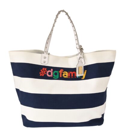 Dolce & Gabbana - Chic Striped Beatrice Tote Handbag